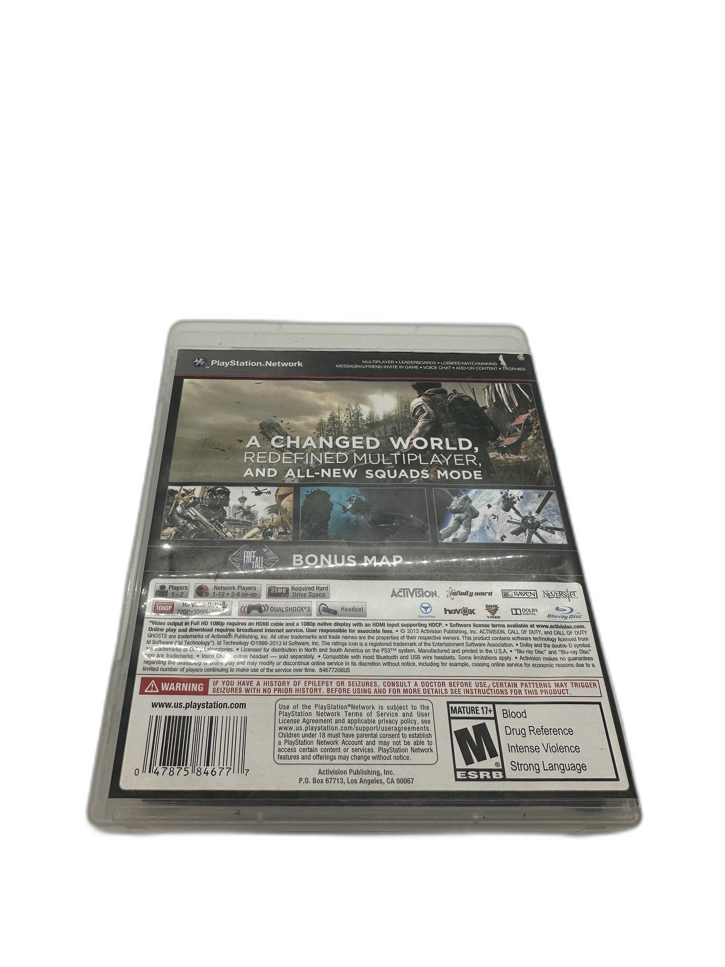 Sony PS3 Call Of Duty Ghosts CIB Tested