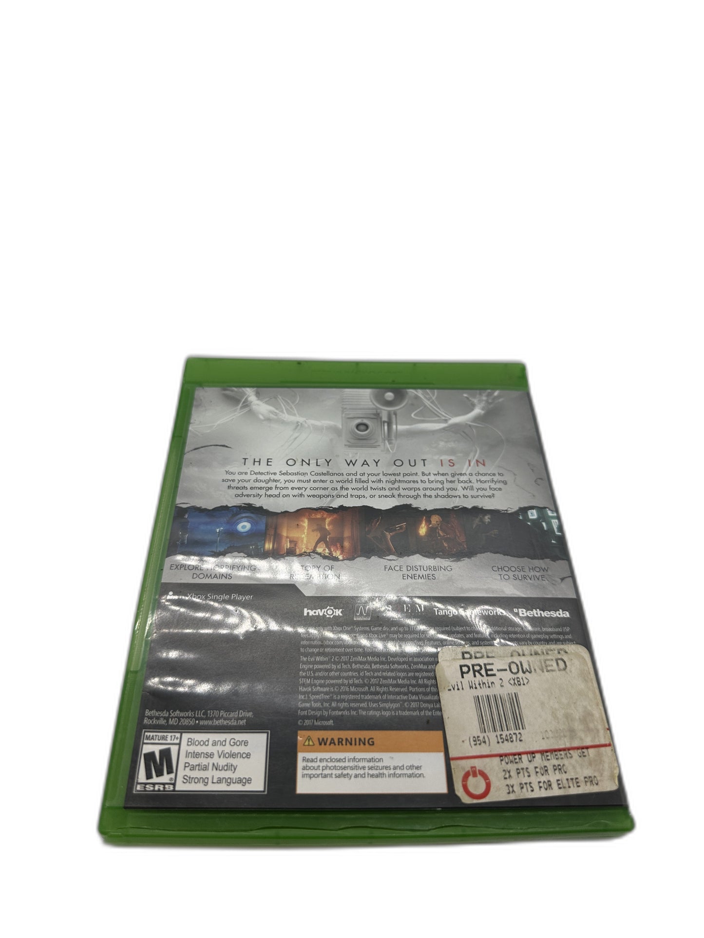 Microsoft Xbox One The Evil Within 2 CIB Tested