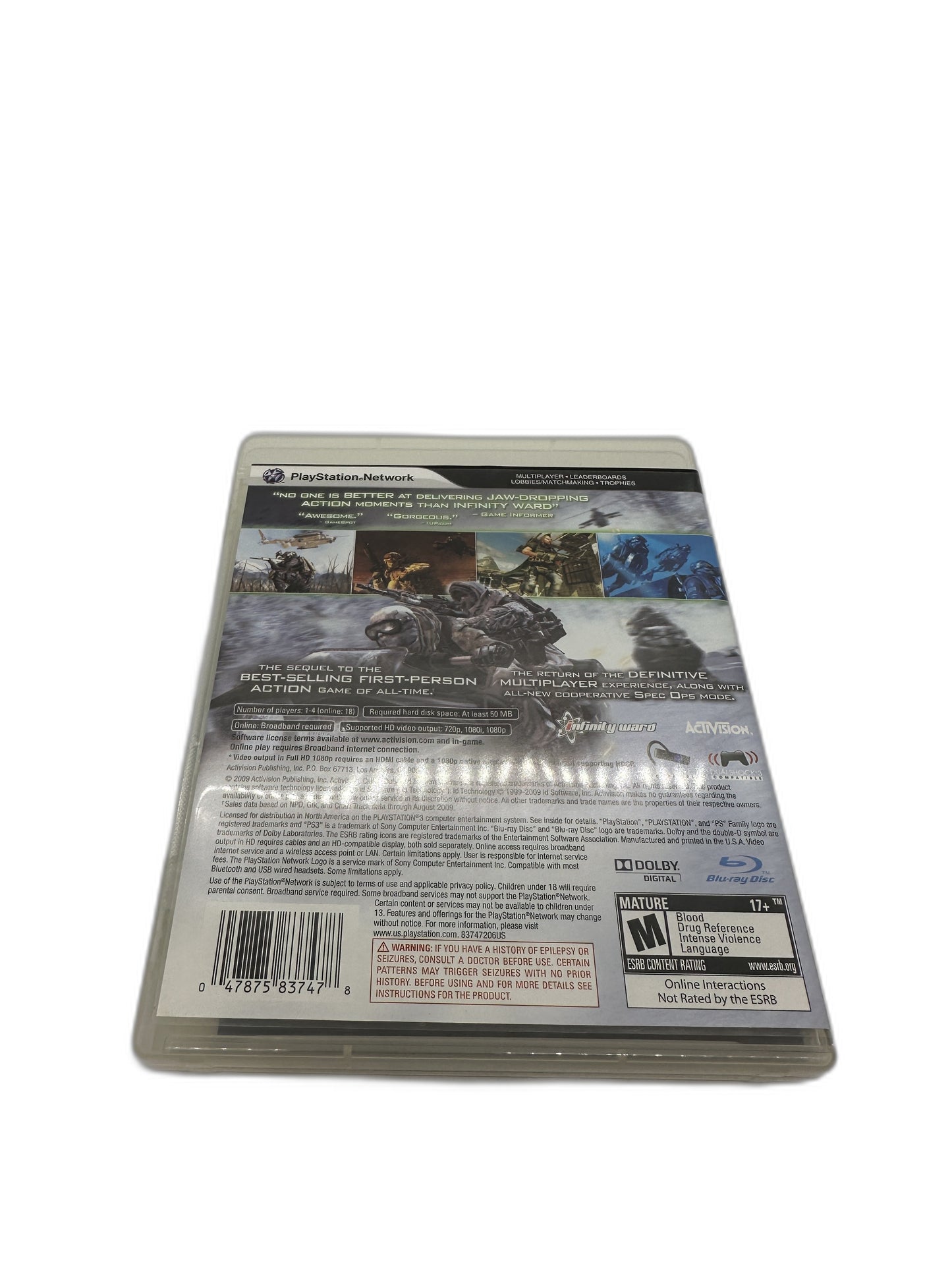 Sony PS3 Call Of Duty Mw2 CIB Tested