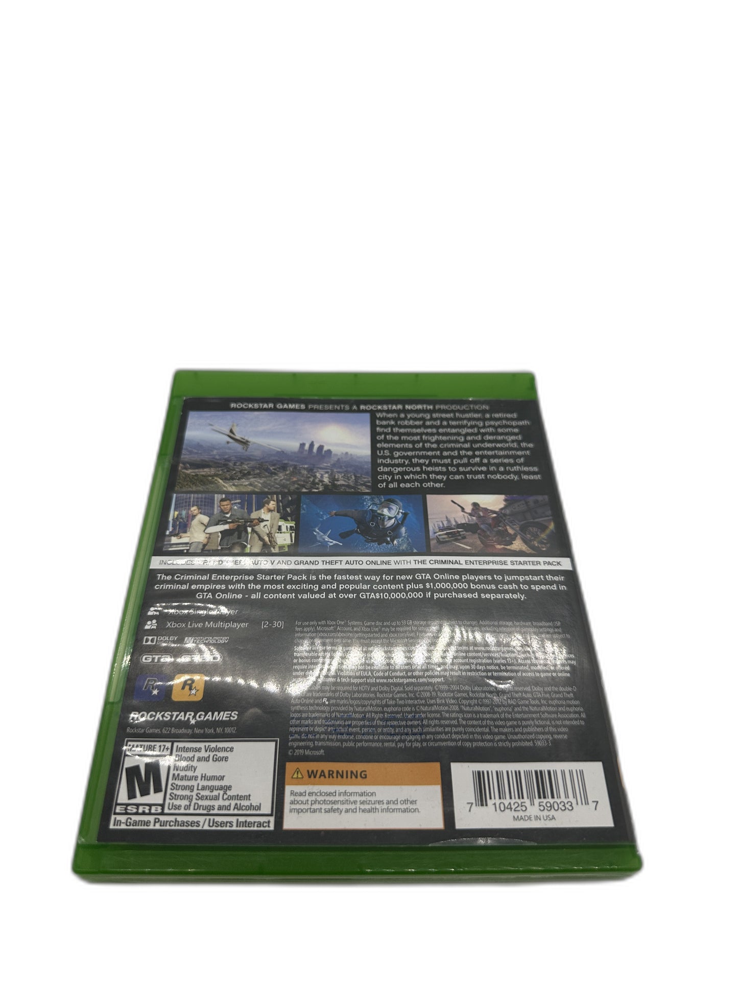 Microsoft Xbox One Gta V CIB Tested