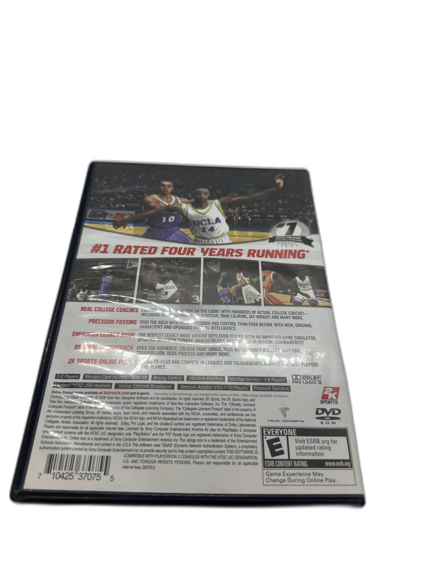 Sony PS2 College Hoops 2K7 CIB Tested
