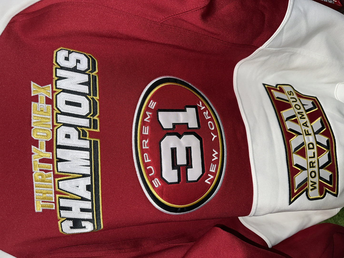 New Supreme Football Zip Up Hooded Sweatshirt (Fw25) Size L Mens