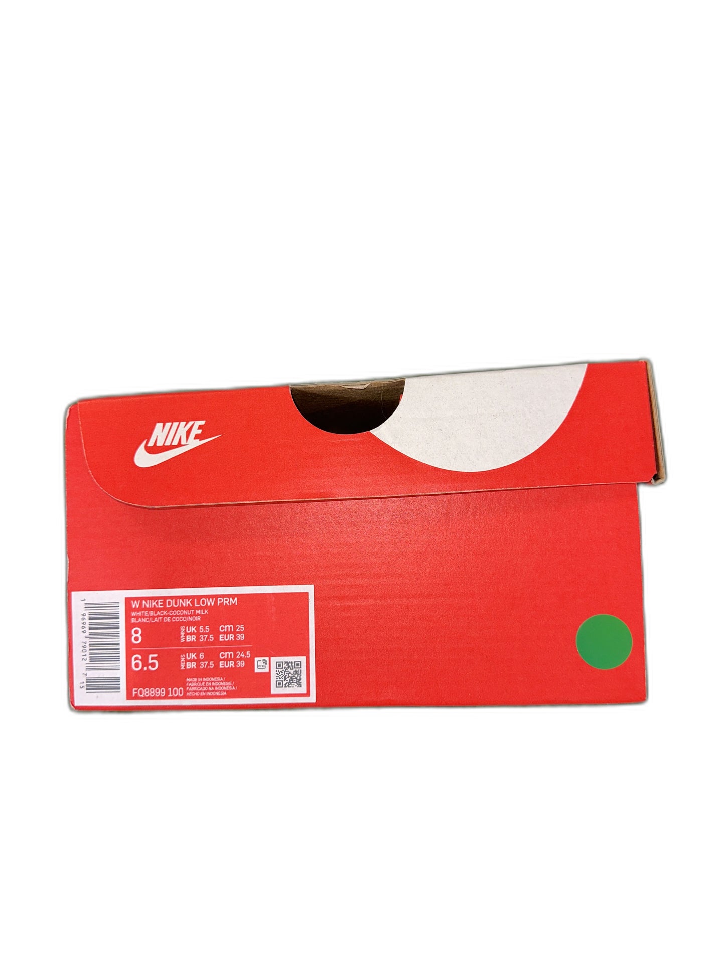 New Nike Dunk Low Vintage Panda Size 8 Womens FQ8899-100