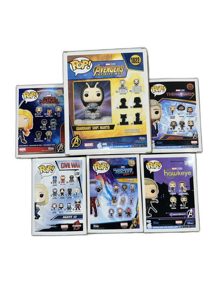 New Lot Of 6 Funko Pop Marvel Women #432 #1022 #1255 #131 #203 #1213