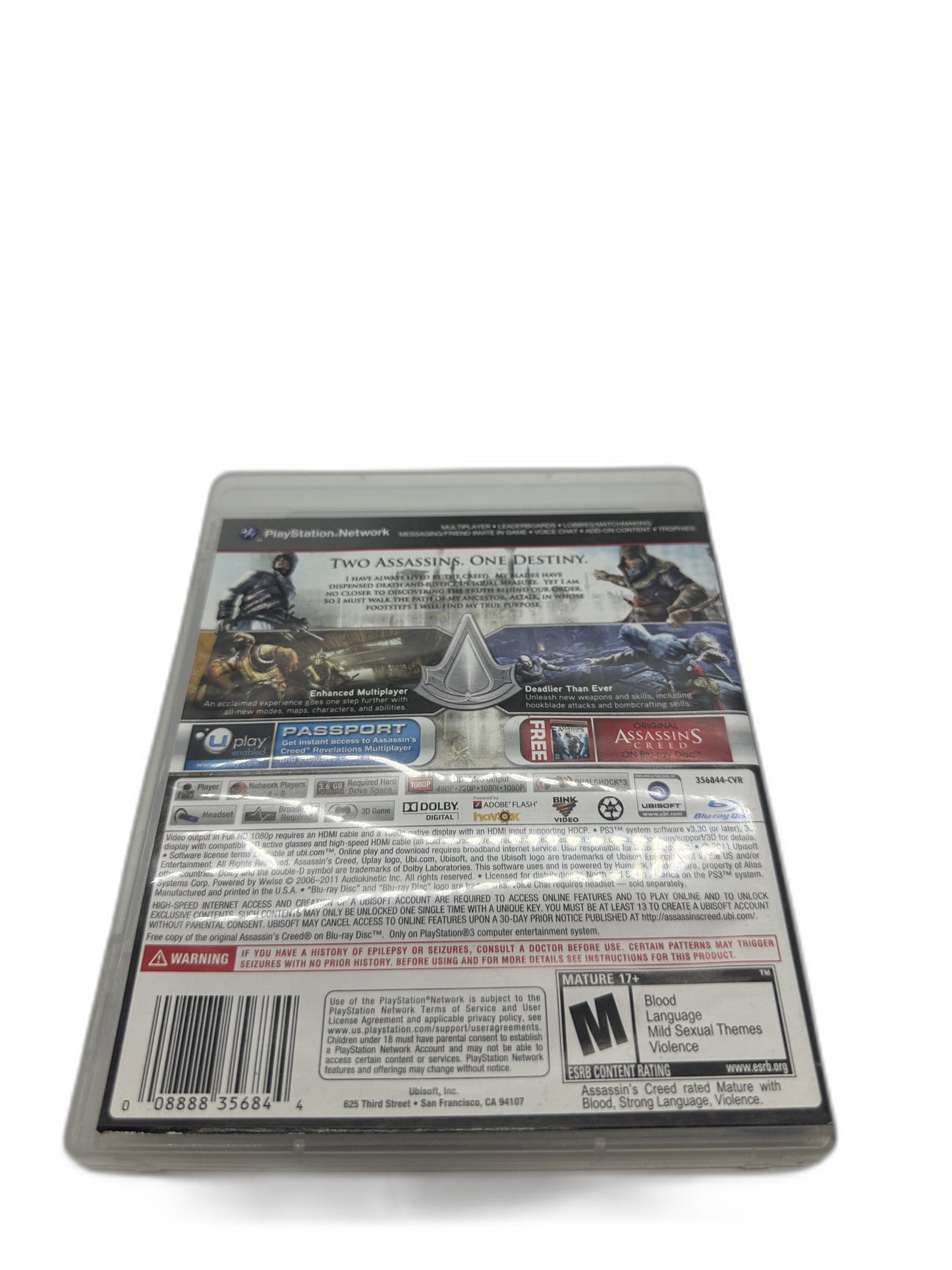 Sony PS3 Assassins Creed Revelations CIB Tested