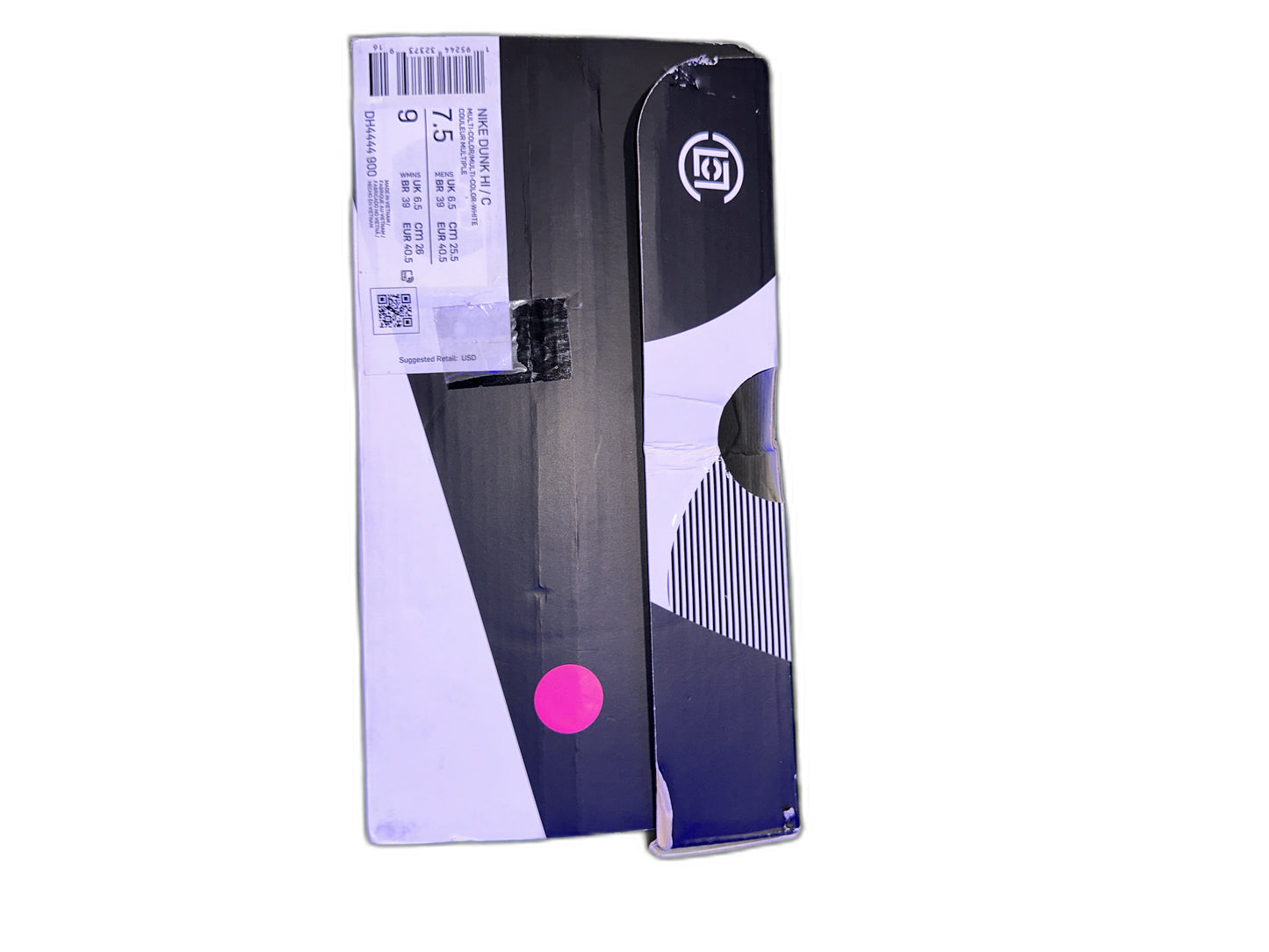 New Nike Dunk High Clot Metallic Silver Size 7.5 Mens DH4444900