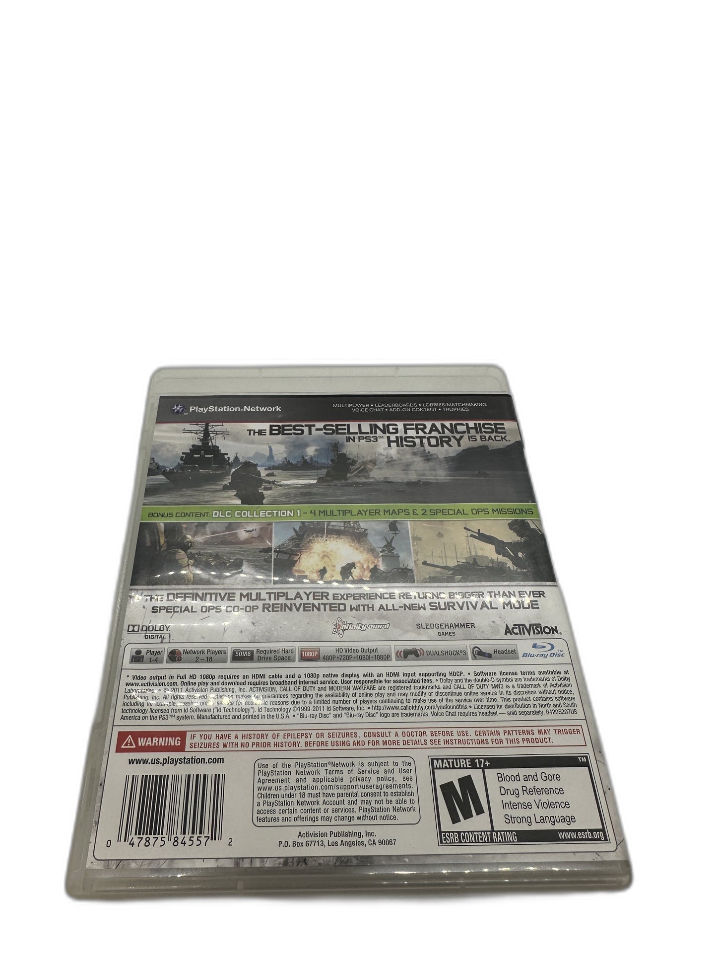 Sony PS3 Call Of Duty Mw3 CIB Tested