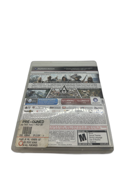Sony PS3 Assassins Creed 4 Black Flag CIB Tested