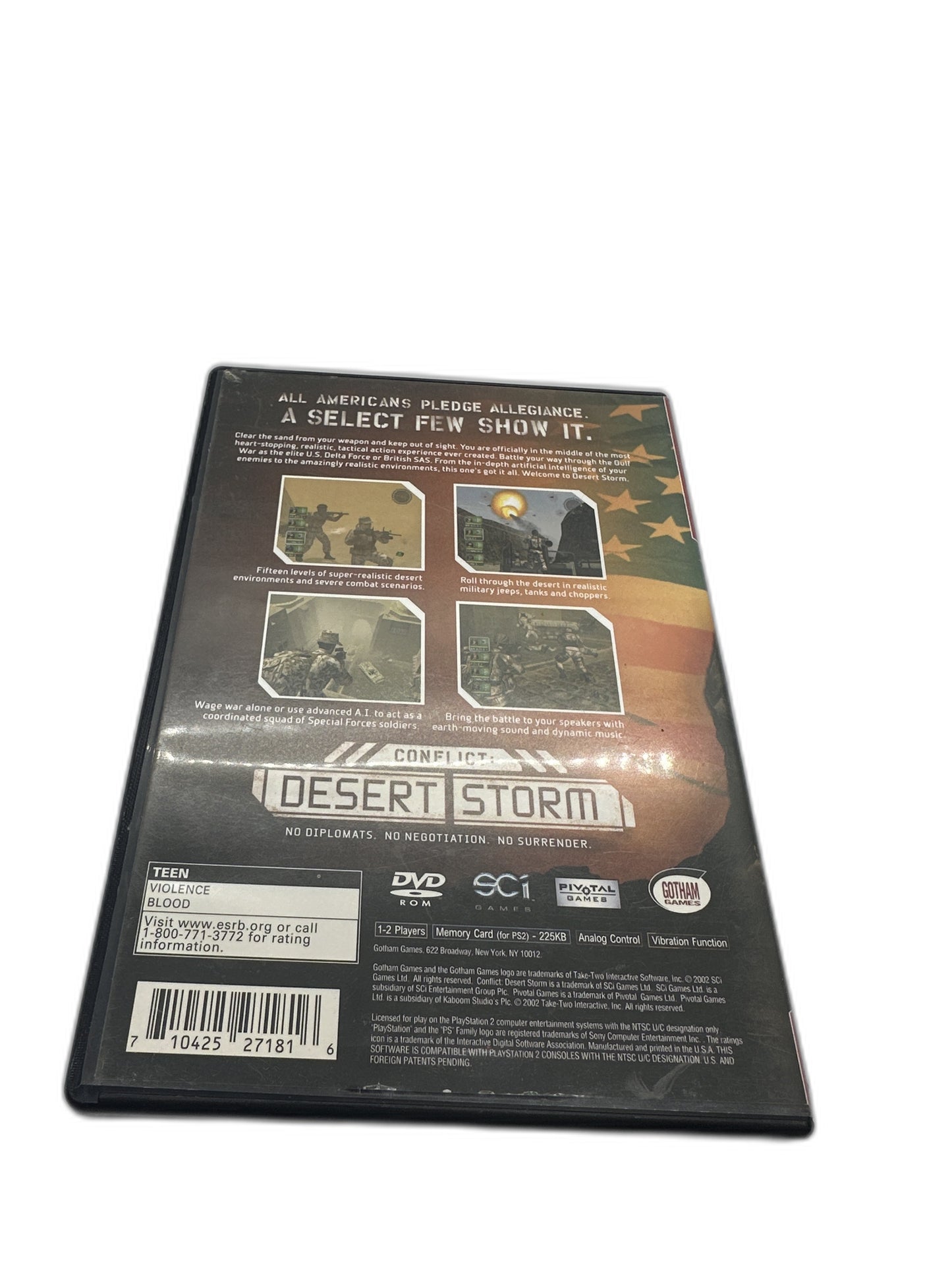 Sony PS2 Conflict Desert Storm CIB Tested