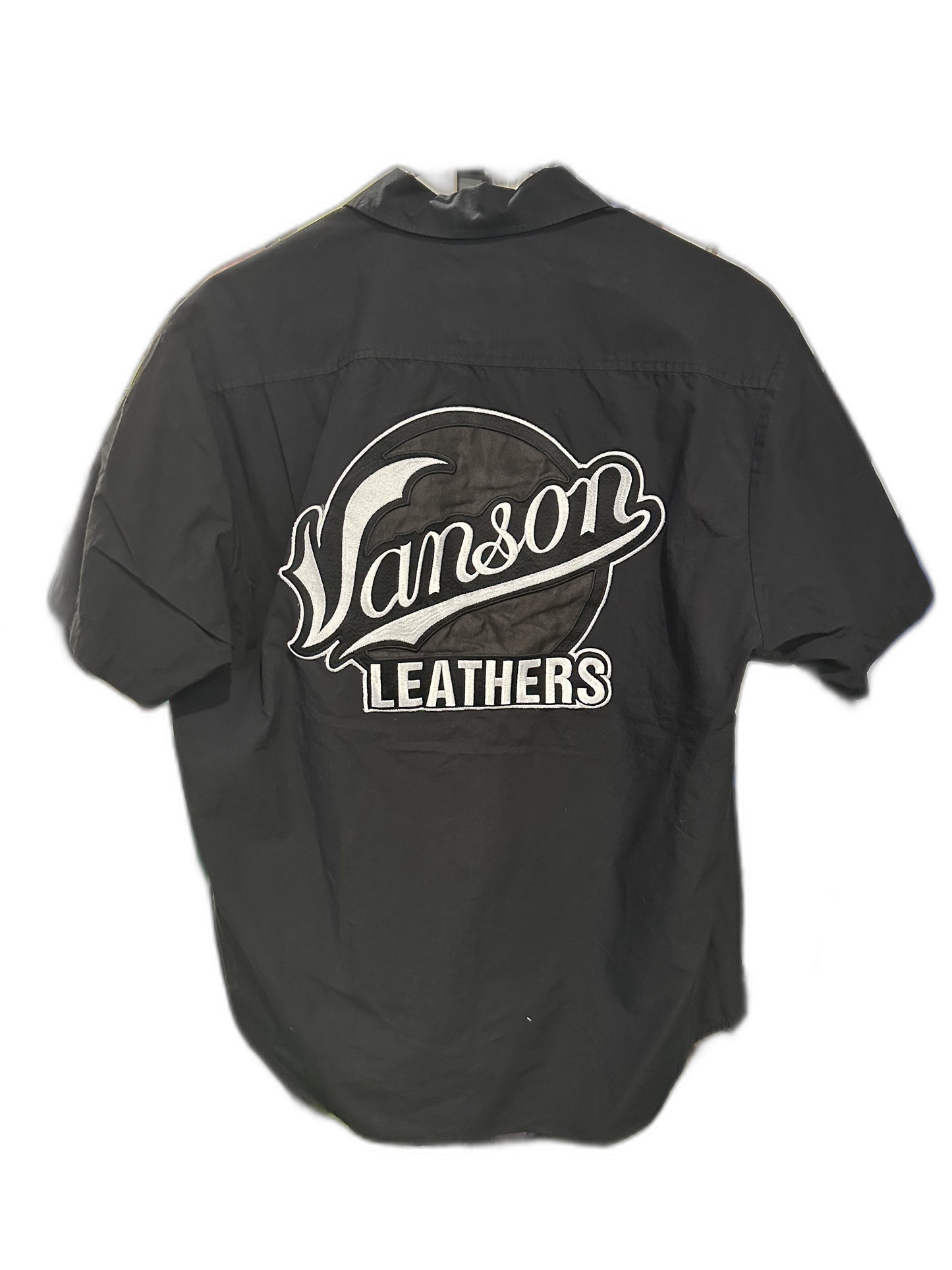New Supreme Vanson Leathers® S/S Work Shirt Black Size M Mens