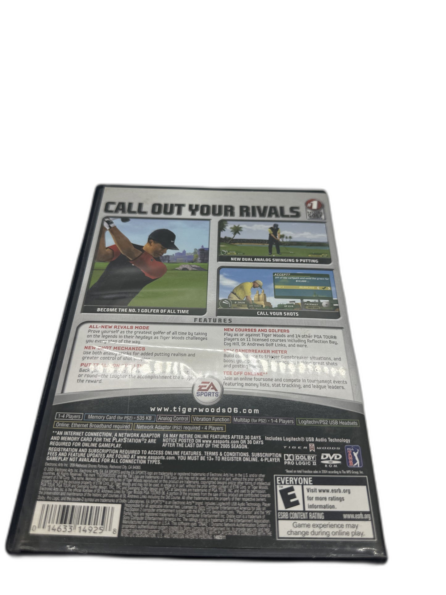 Sony PS2 Tiger Woods Pga Tour 6 CIB Tested
