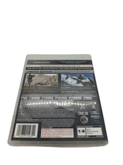 Sony PS3 Medal Of Honor Limited Edition CIB Tested