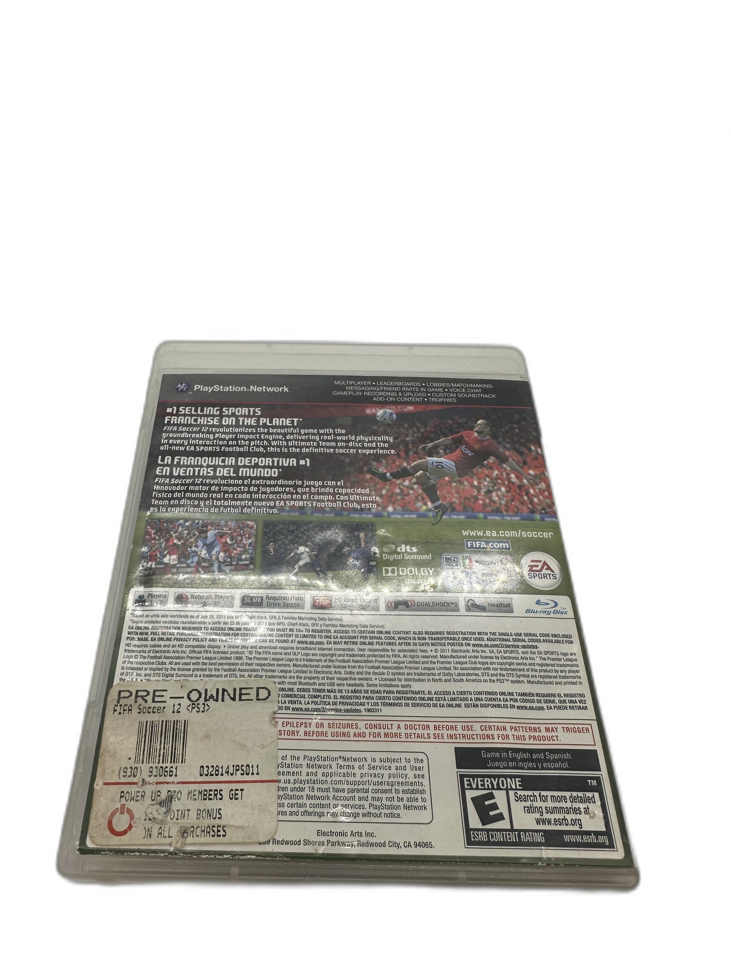 Sony PS3 Fifa Soccer 12 CIB Tested
