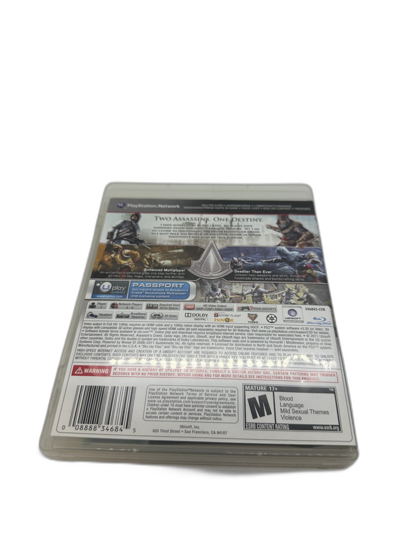 Sony PS3 Assasssins Creed Revelations CIB Tested