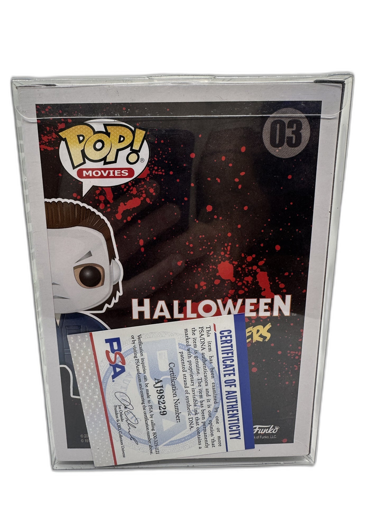 New Funko Pop Michael Myers Autographed Jjc #3