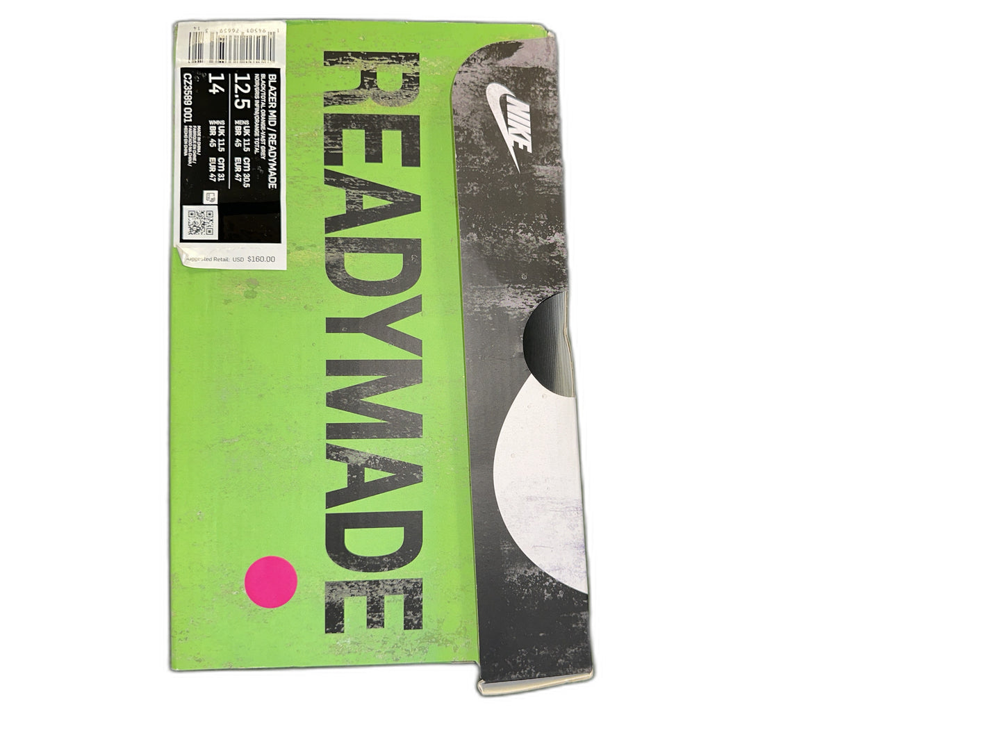 New Nike Blazer Mid Readymade Black Size 12.5 Mens CZ3589001