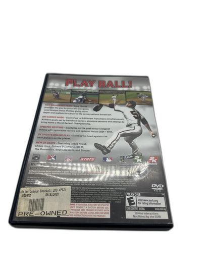 Sony PS2 Major League Baseball 2K9 CIB Tested
