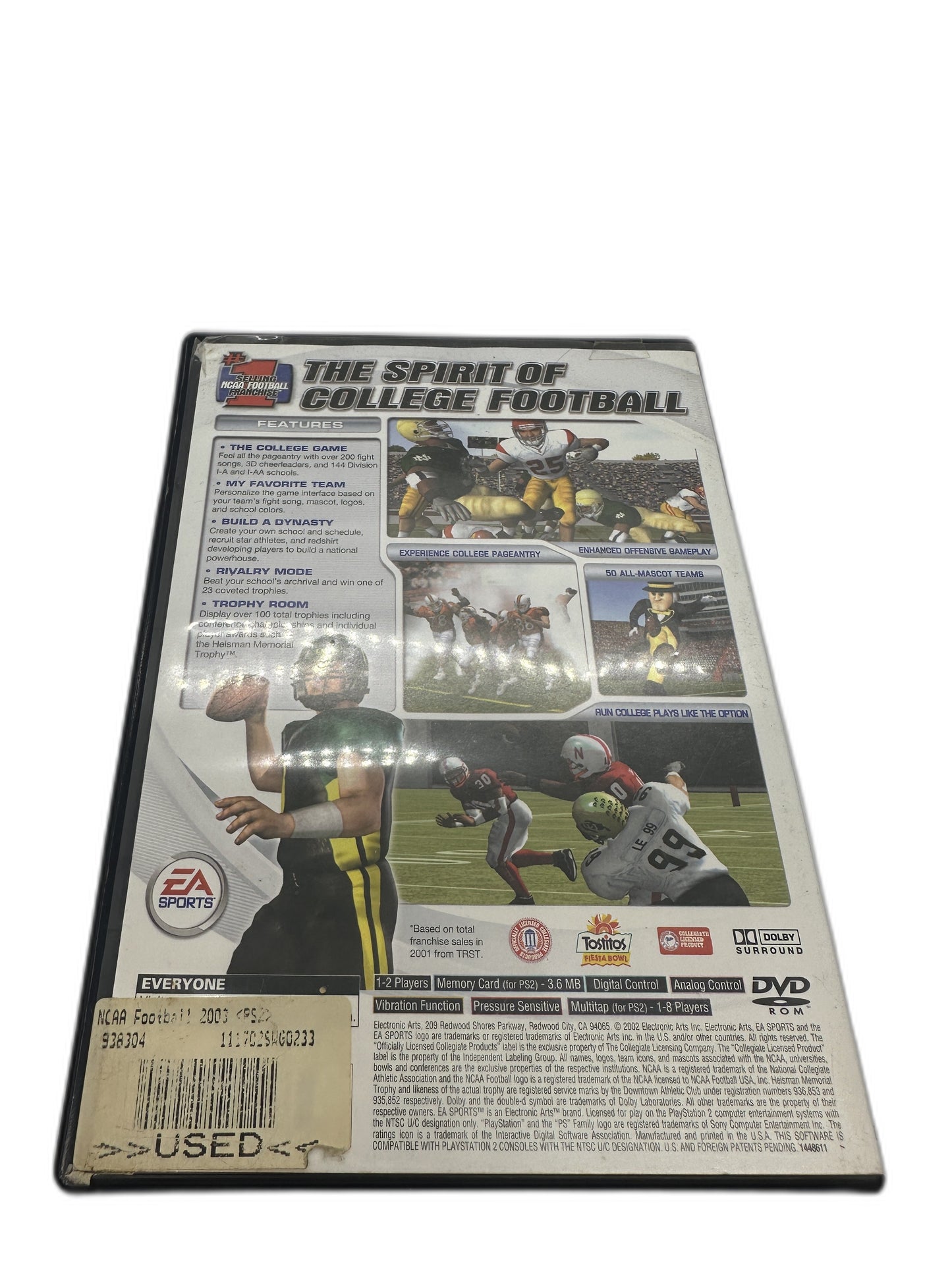 Sony PS2 Ncaa Football 3 Tested