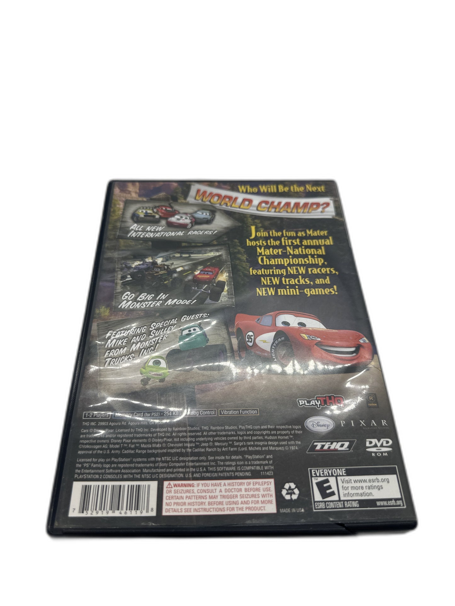 Sony PS2 Cars Maternational CIB Tested