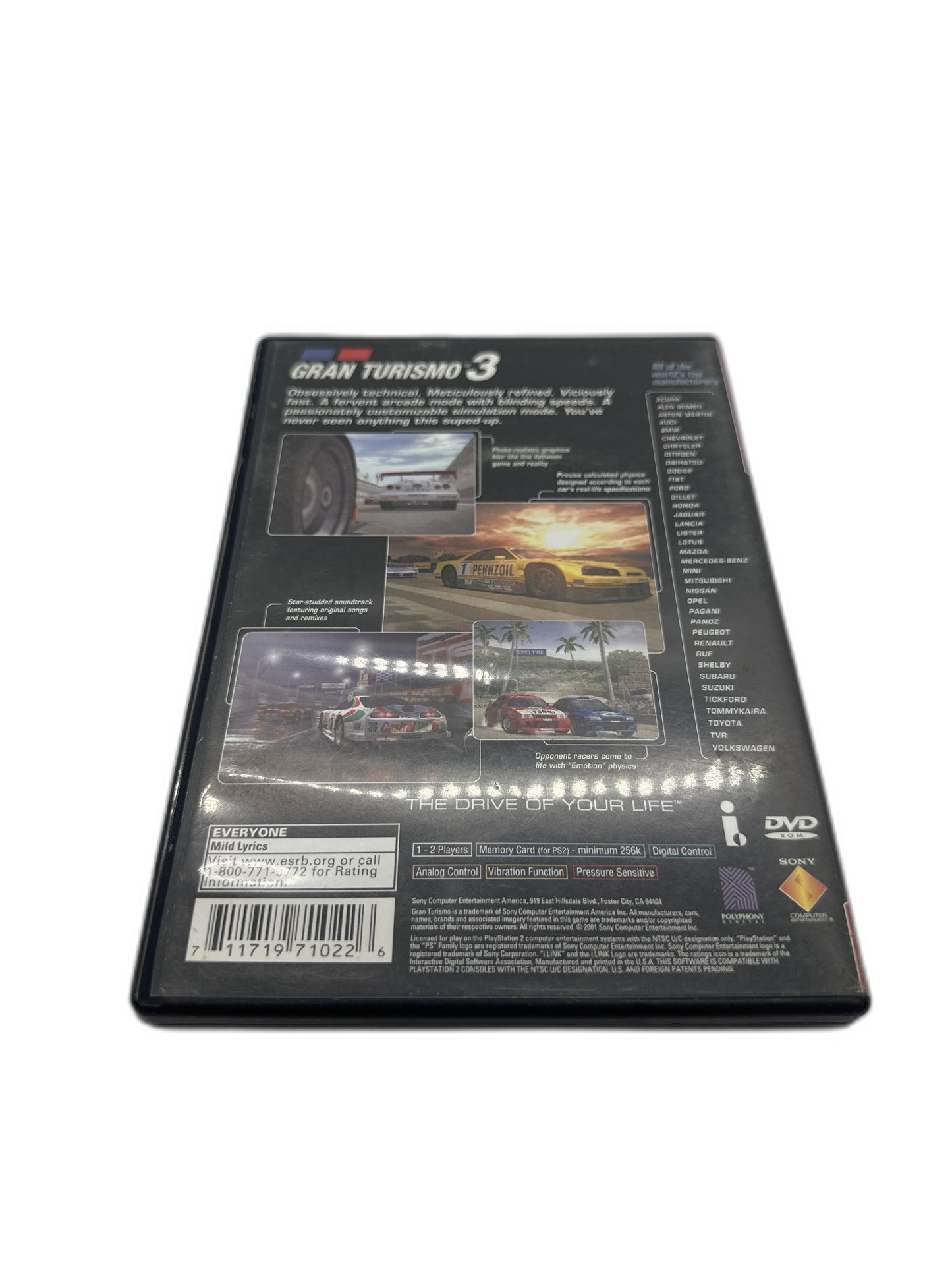 Sony PS2 Gran Turismo 3 Tested