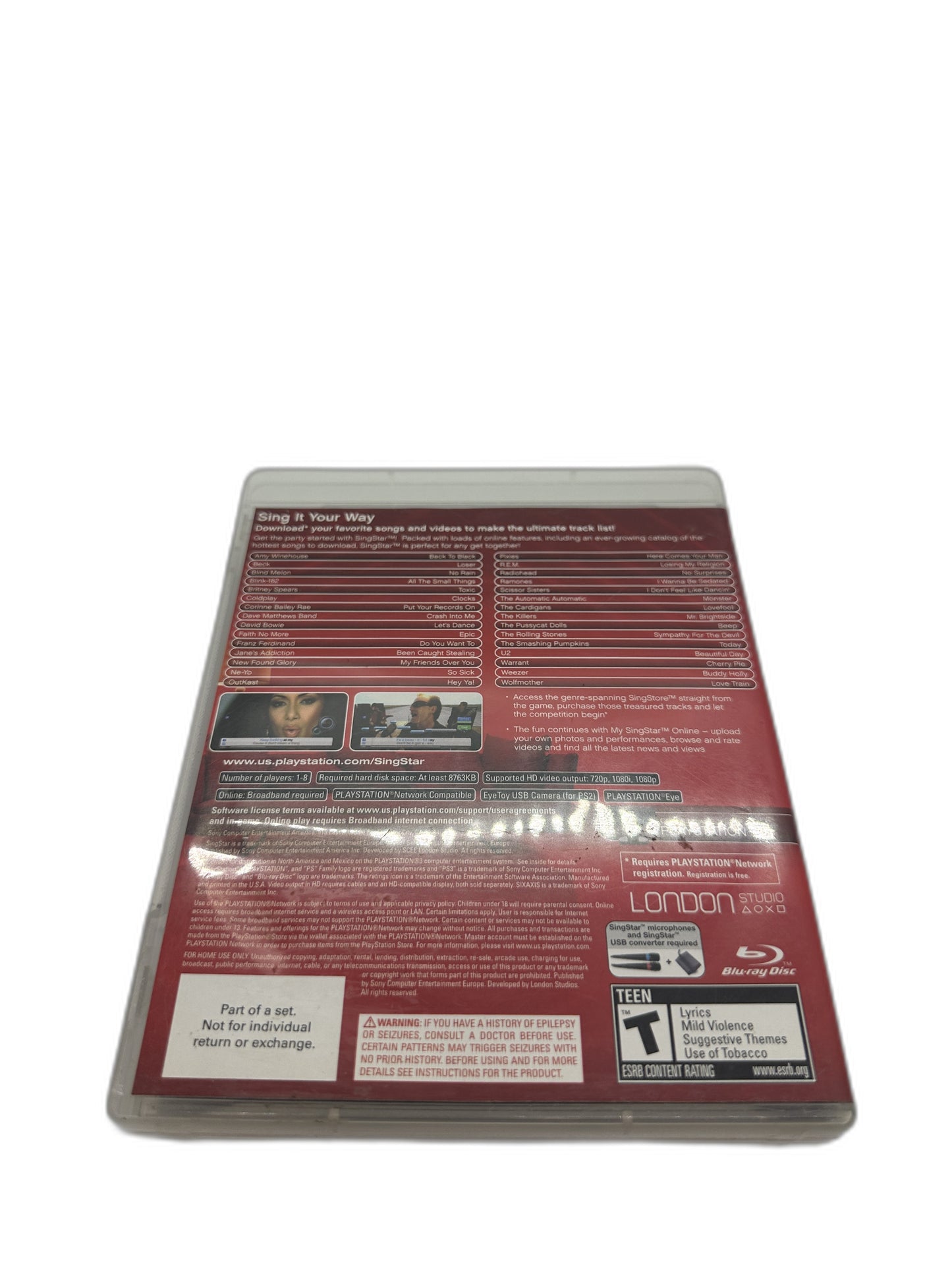 Sony PS3 Singstar CIB Tested