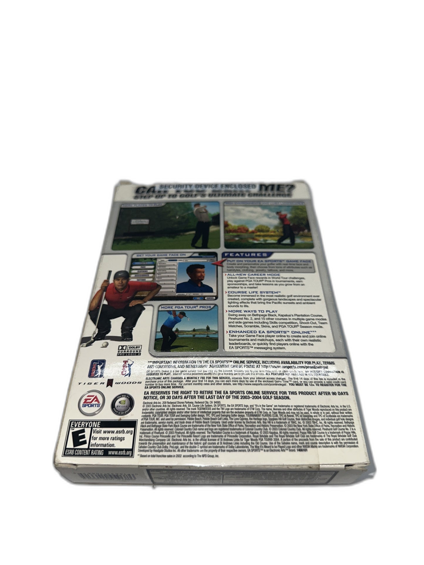 Pc Tiger Woods Pga Tour 2004 Big Box CIB Tested