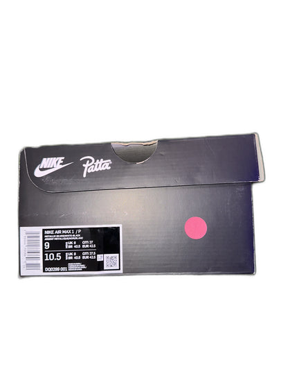 New Nike Air Max 1 Patta Black Size 9 Mens DQ0299001