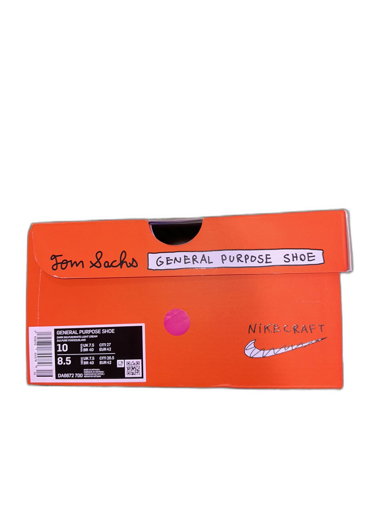 New Nike General Purpose Shoe Tom Sachs Sulfur Size 10 Womens DA6672700