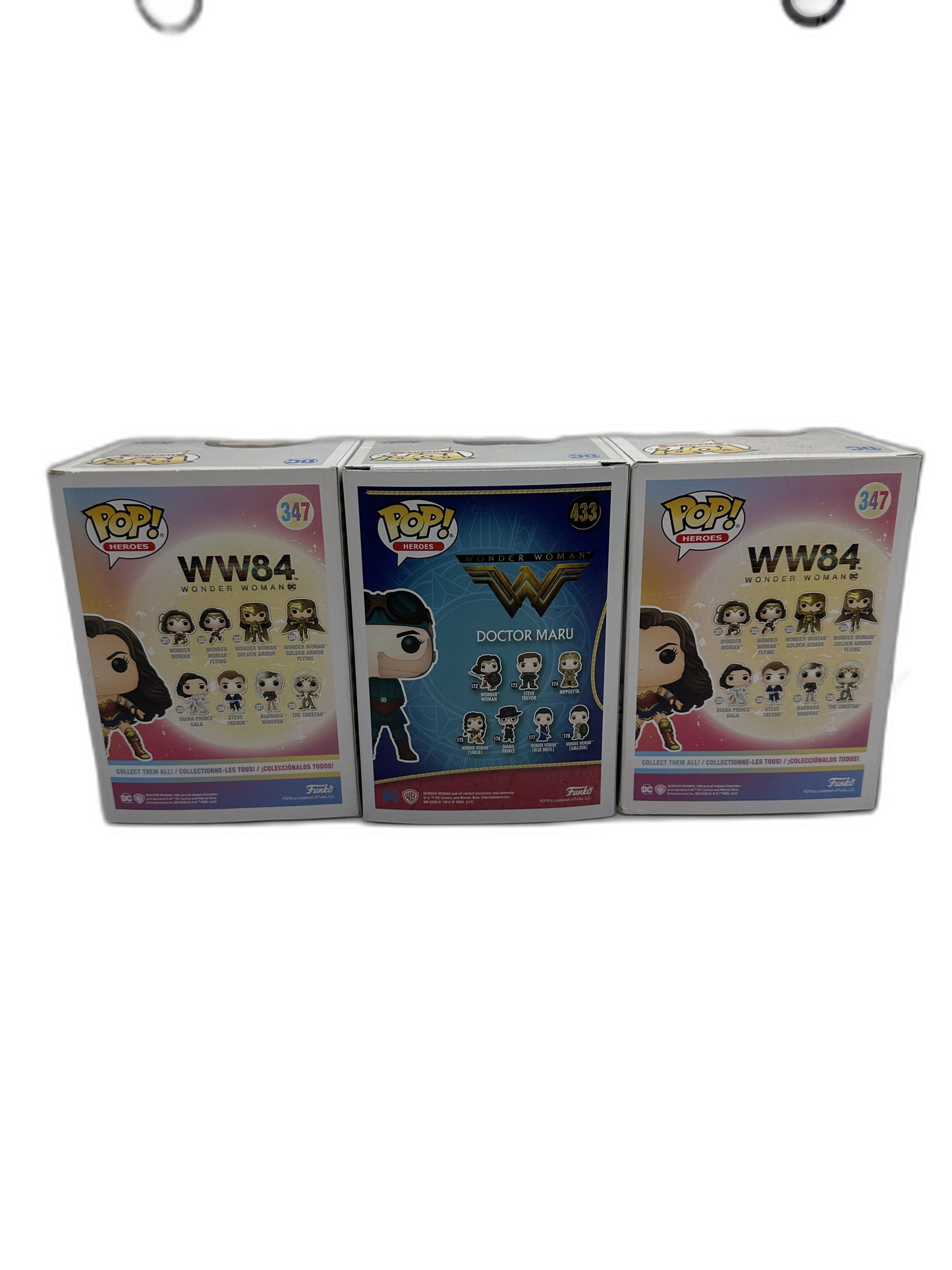 New Funko Pop Wonder Woman + Dr Maru Lot Of 3 Bundle #347 #433