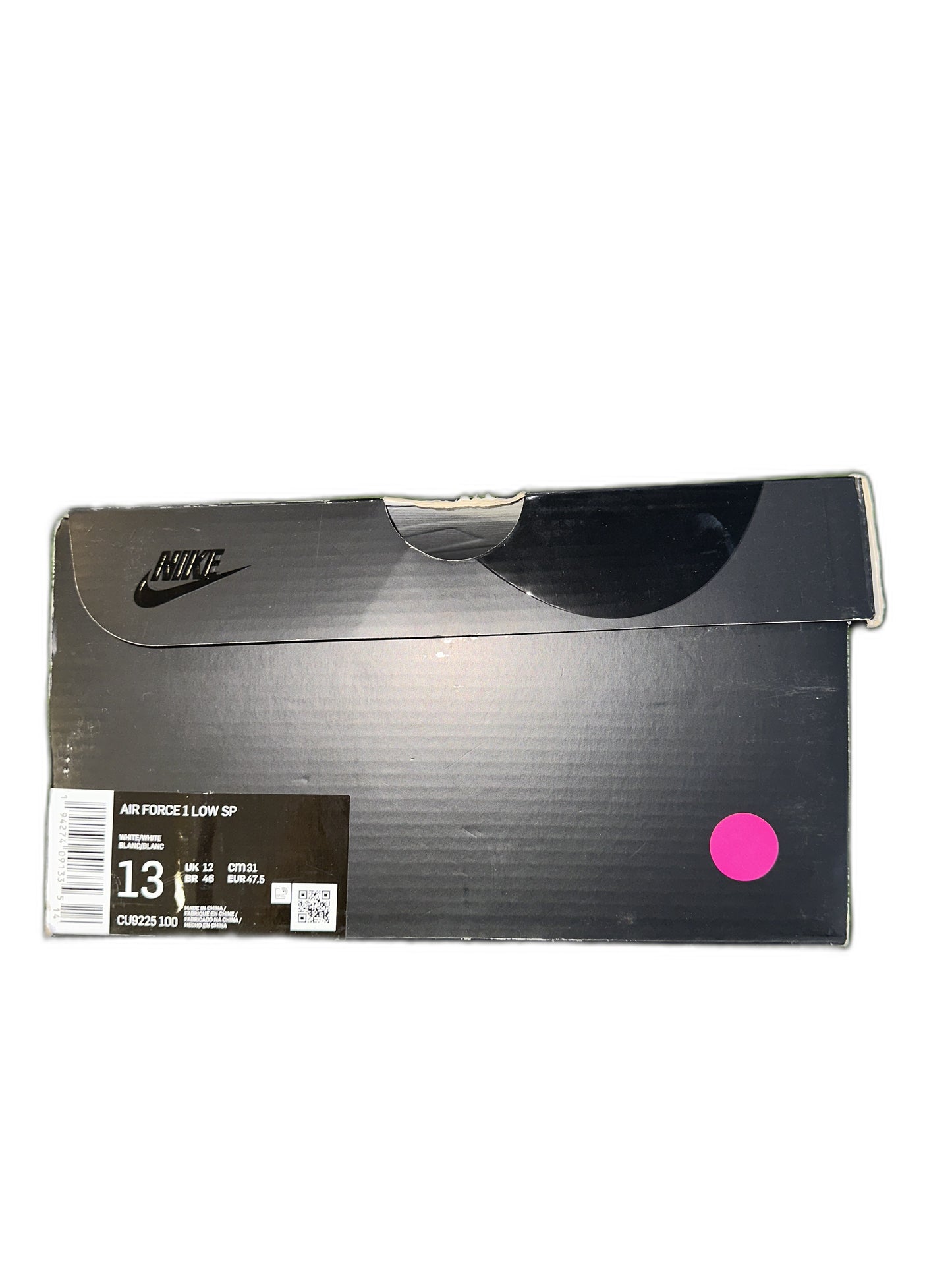 New Nike Air Force 1 Supreme White Size 13 Mens CU9225100