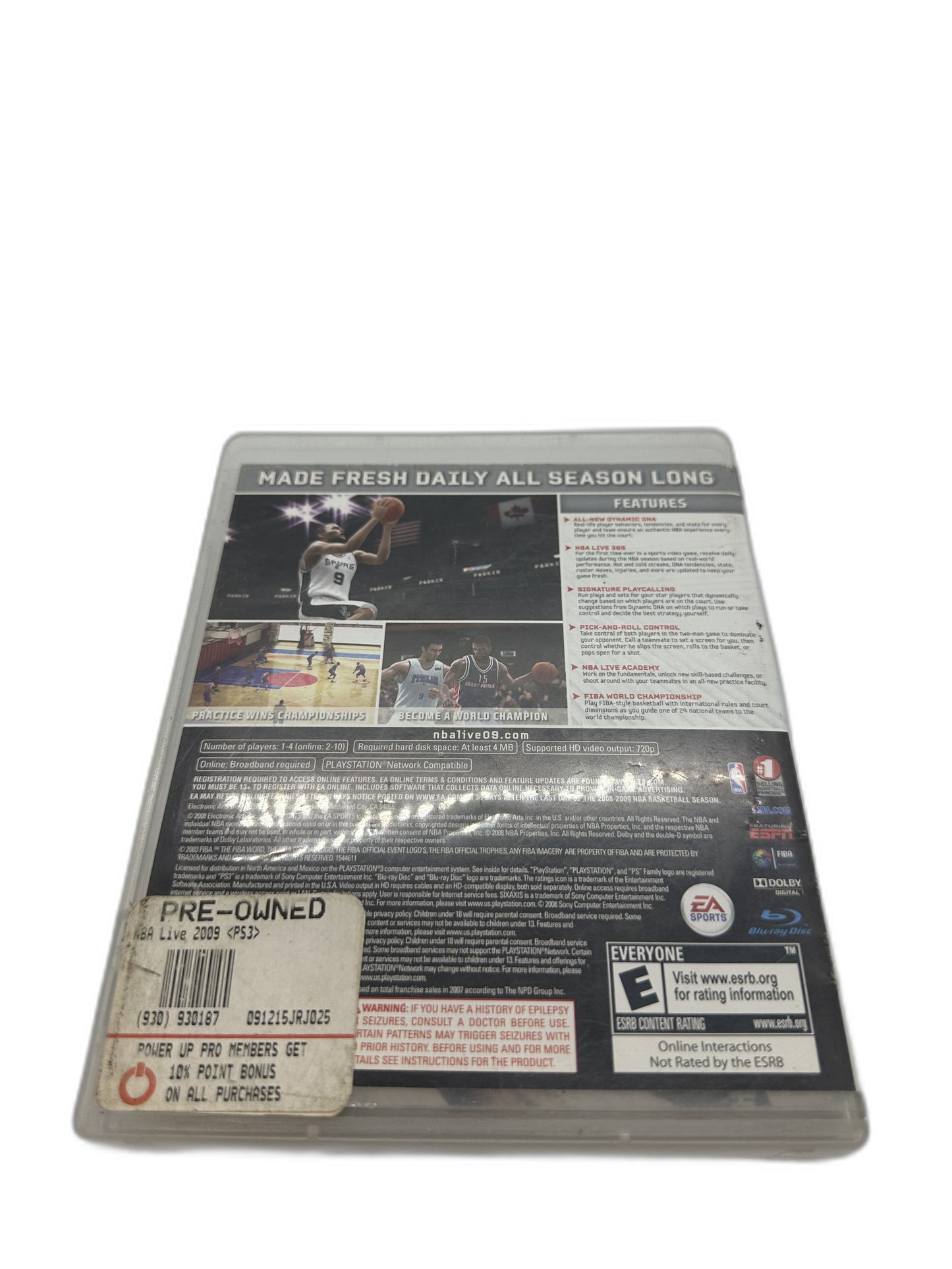 Sony PS3 Nba Live 9 CIB Tested