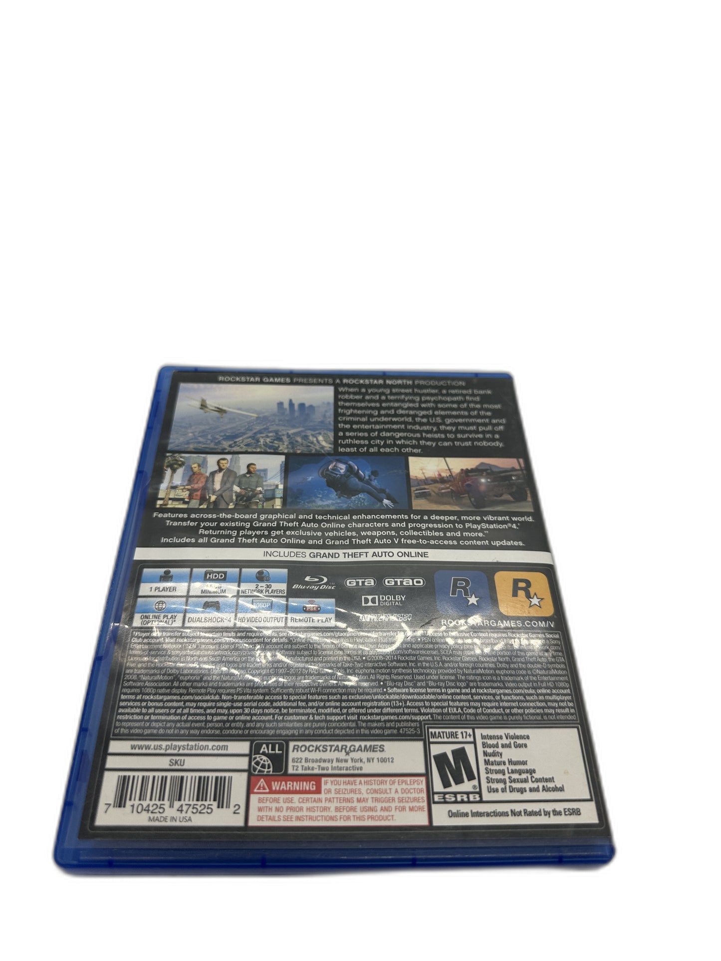 Sony PS4 Gta V CIB Tested