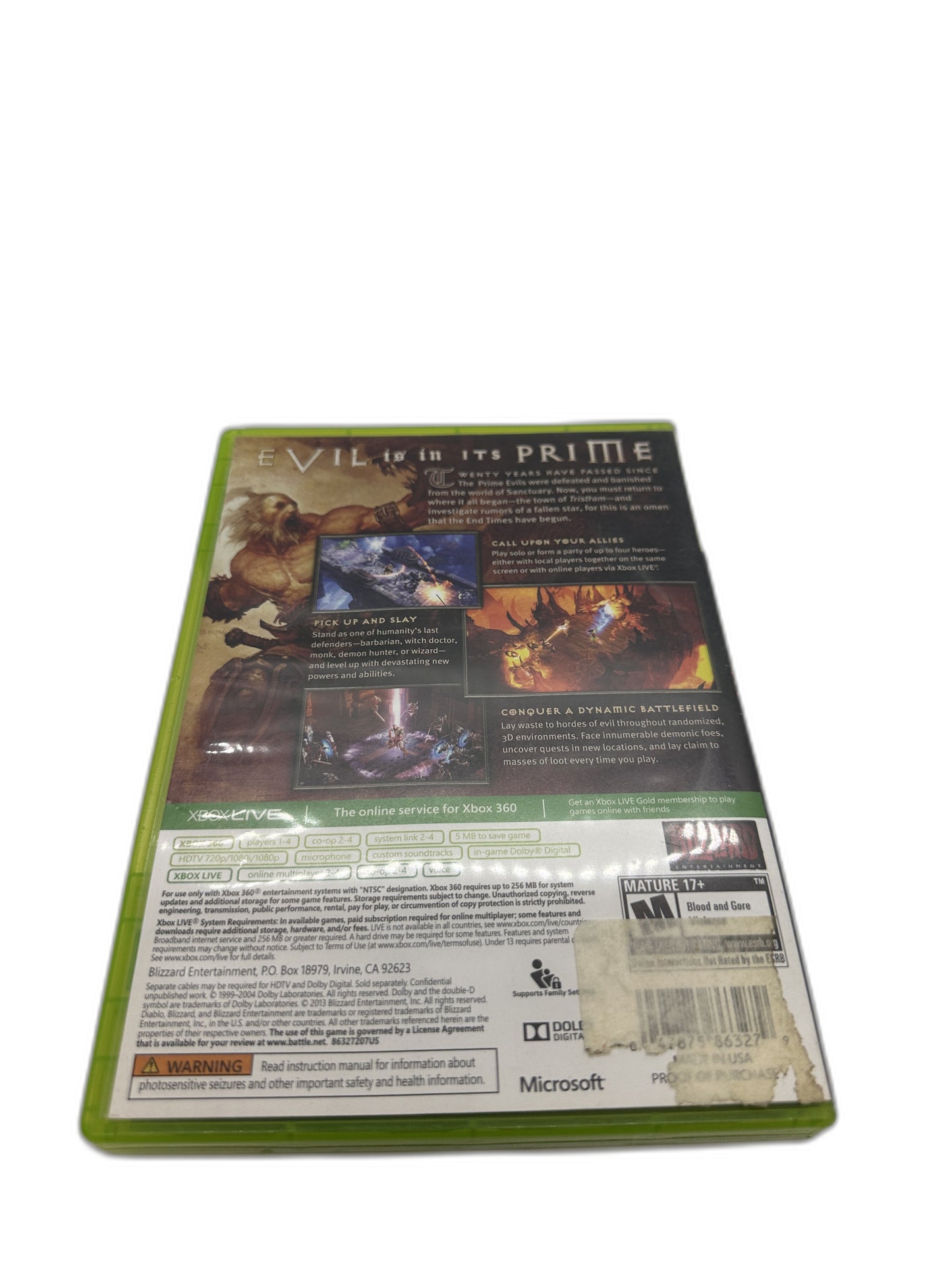 Microsoft Xbox 360 Diablo 3 CIB Tested