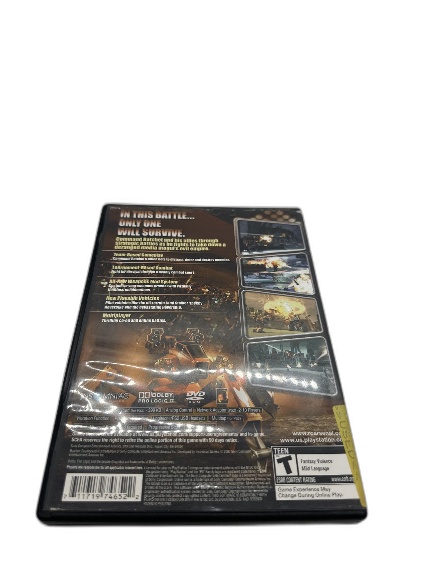 Sony PS2 Ratchet Deadlocked CIB Tested