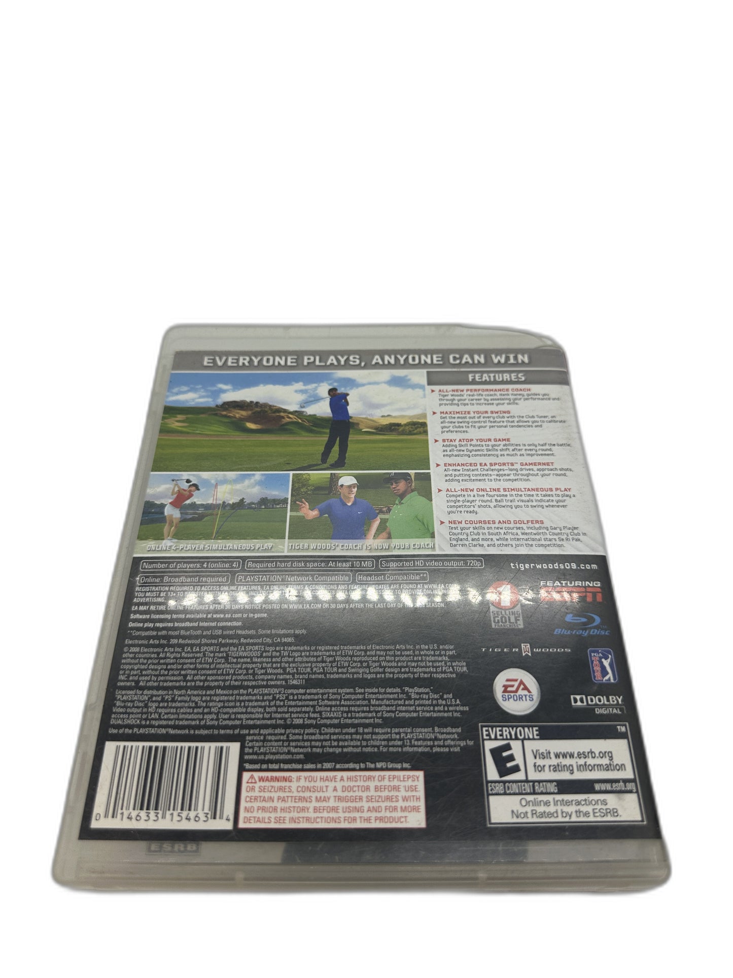 Sony PS3 Tiger Woods Pga Tour 9 CIB Tested