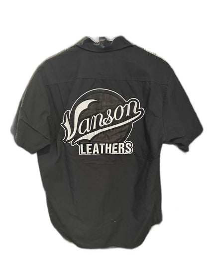 New Supreme Vanson Leathers® S/S Work Shirt Black Size M Mens