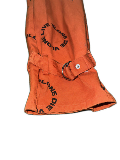 Vlone Bondage Pants Orange Size W34 Mens