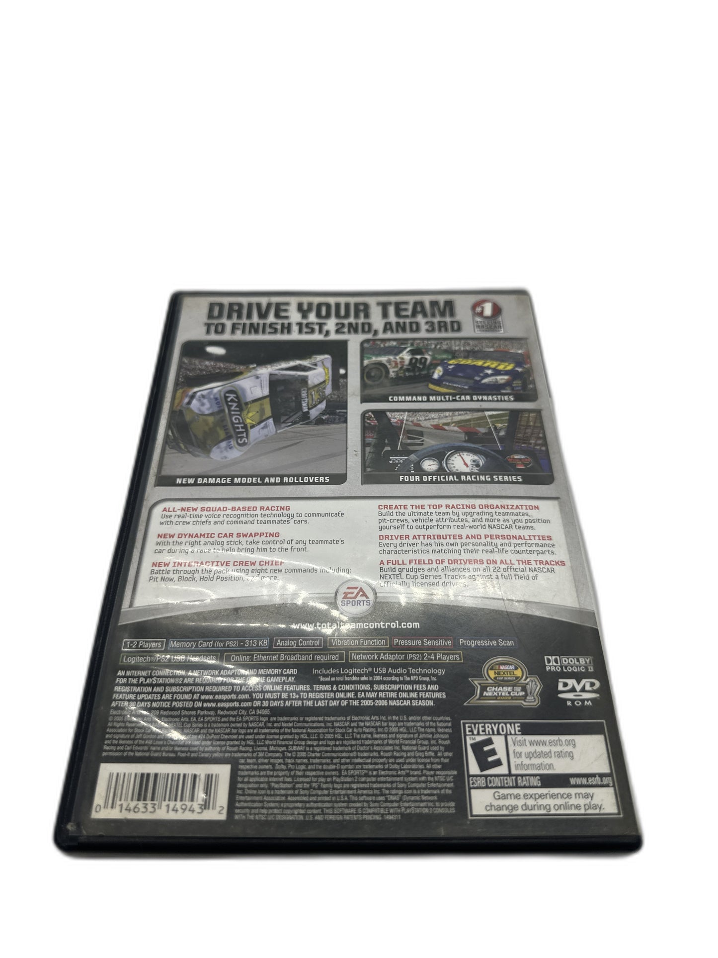 Sony PS2 Nascar Total Team Control 6 CIB Tested