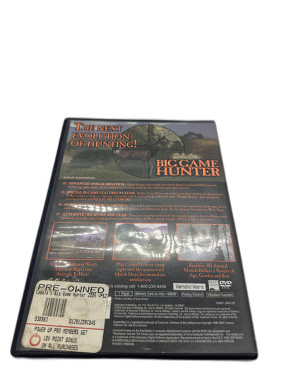 Sony PS2 Cabela'S Big Game Hunter CIB Tested