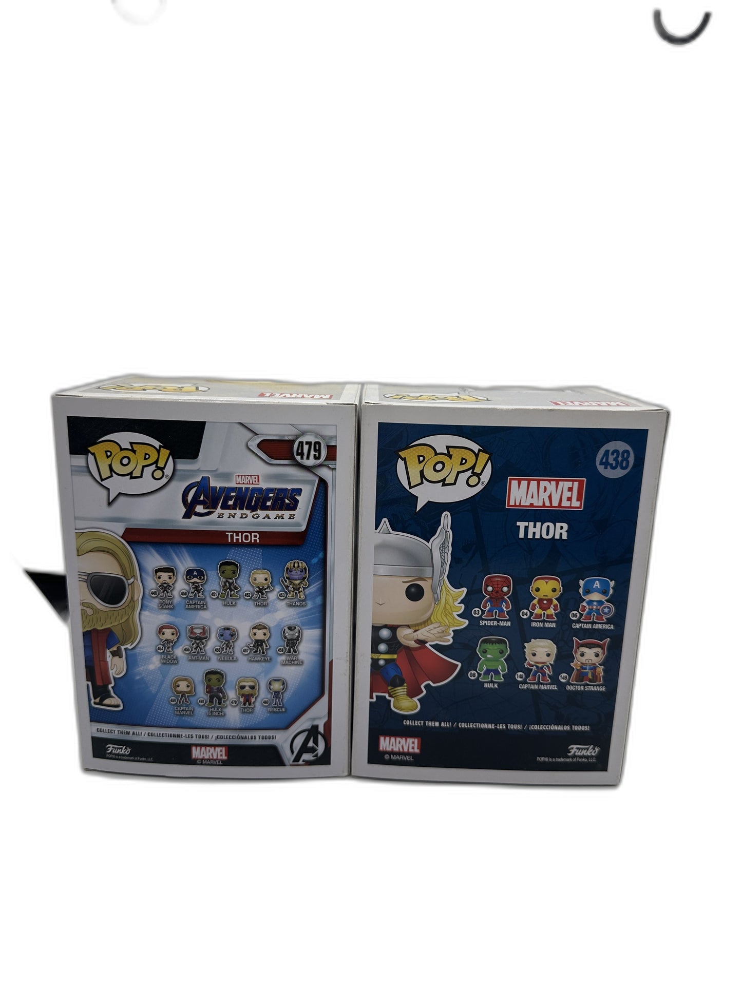 New Funko Pop Marvel Casual + Classic Thor Bundle #479 #438