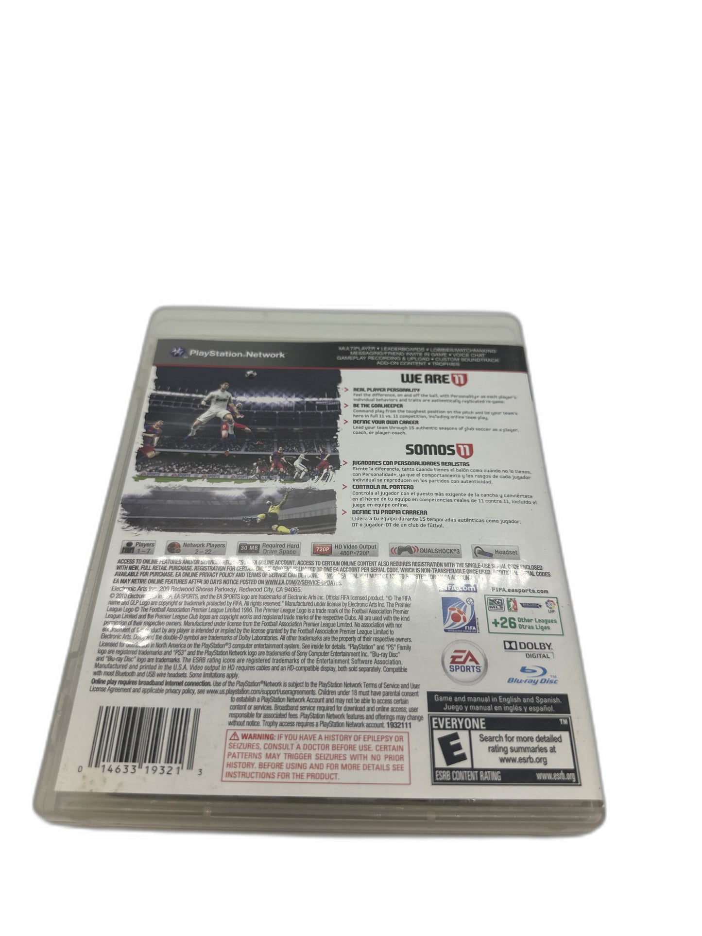 Sony PS3 Fifa Soccer 11 CIB Tested