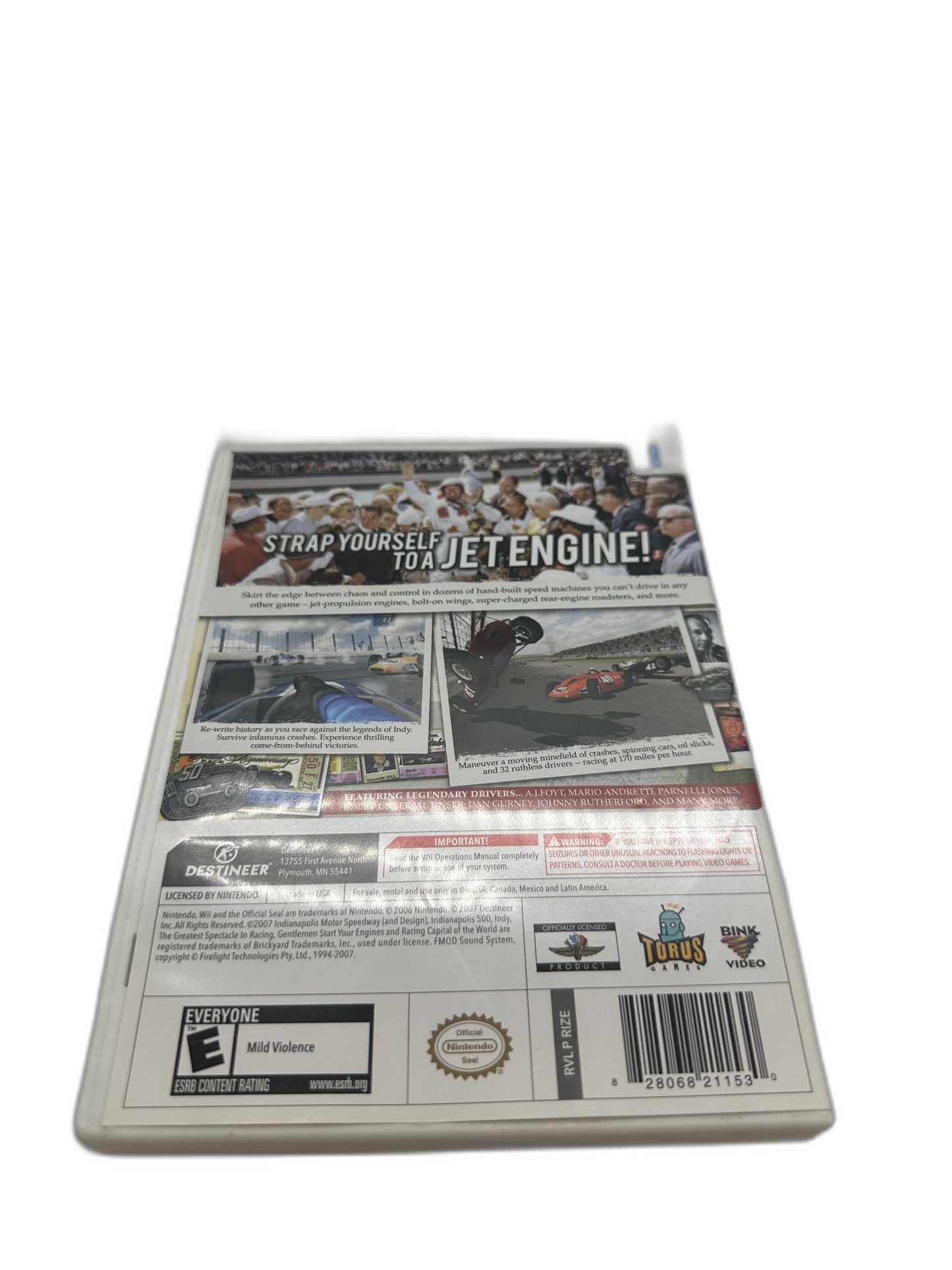 Nintendo Wii Indianapolis 500 Legends CIB Tested