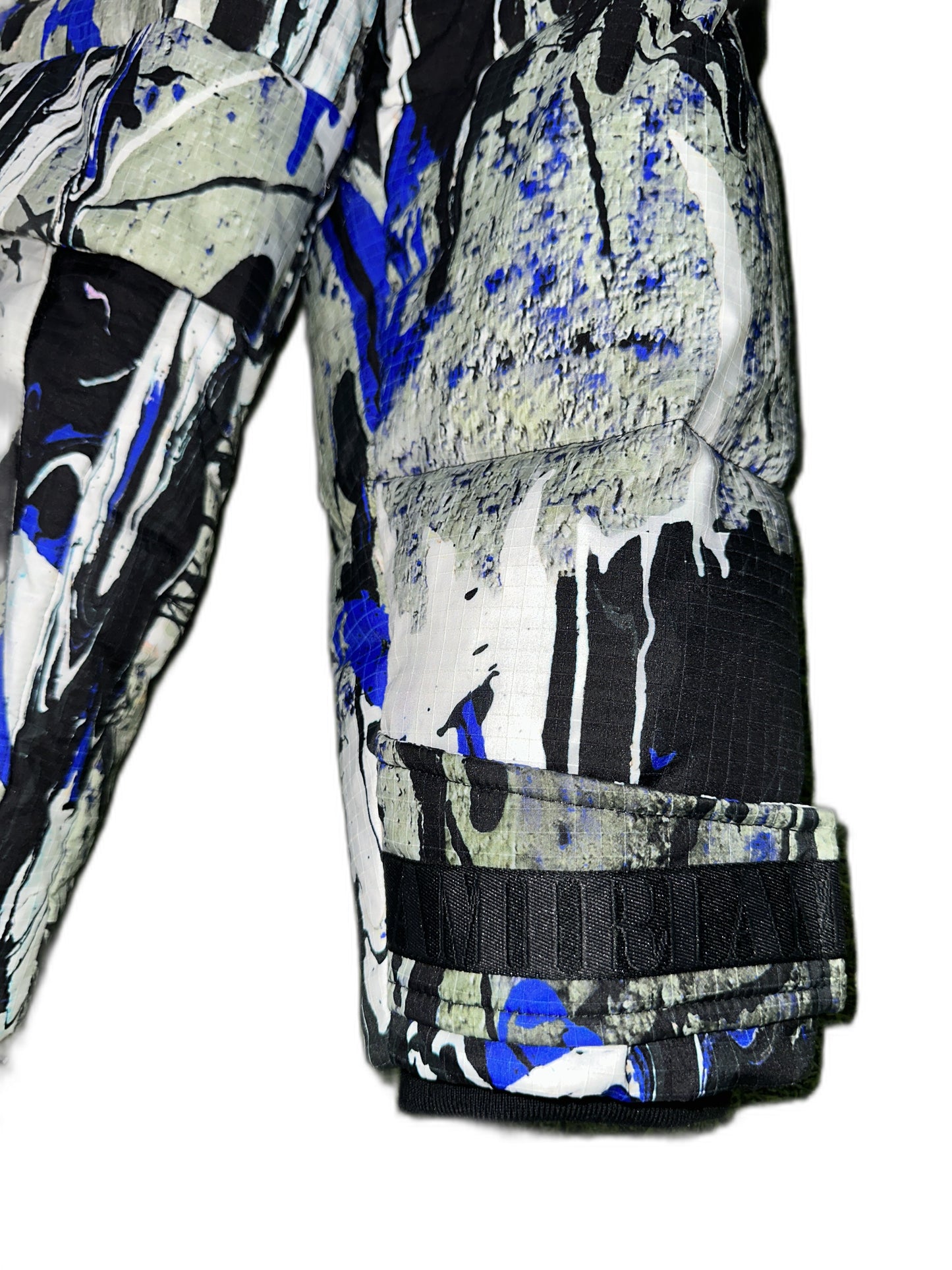 New Amiri Paint Splatter Puffer Size L Mens