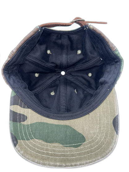 New Supreme Distressed Camo Script 6-Panel