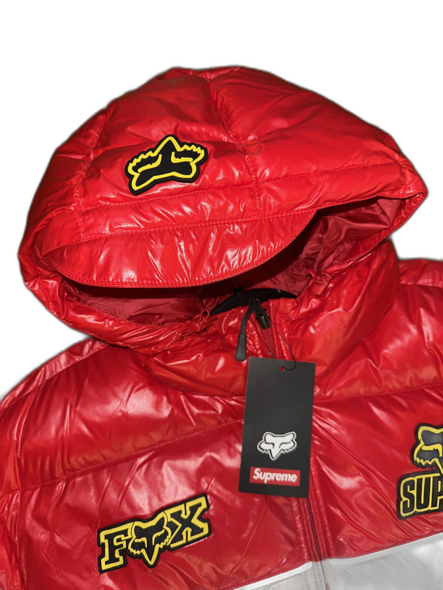 New Supreme Fox Racing® Shiny Down Puffer Jacket Size L Mens