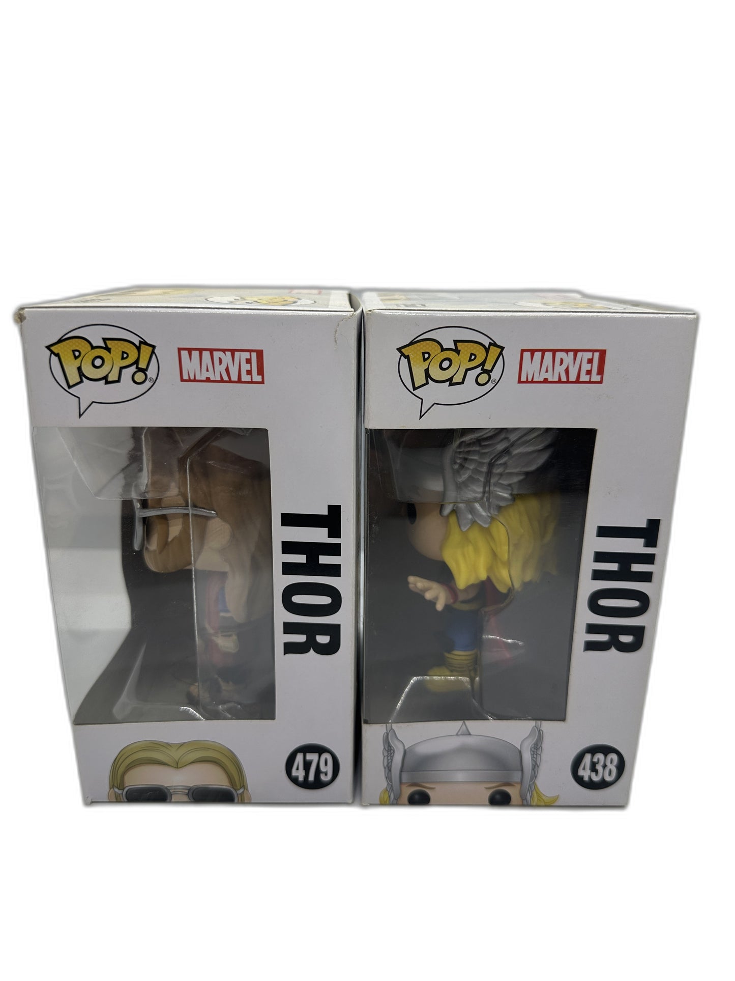 New Funko Pop Marvel Casual + Classic Thor Bundle #479 #438
