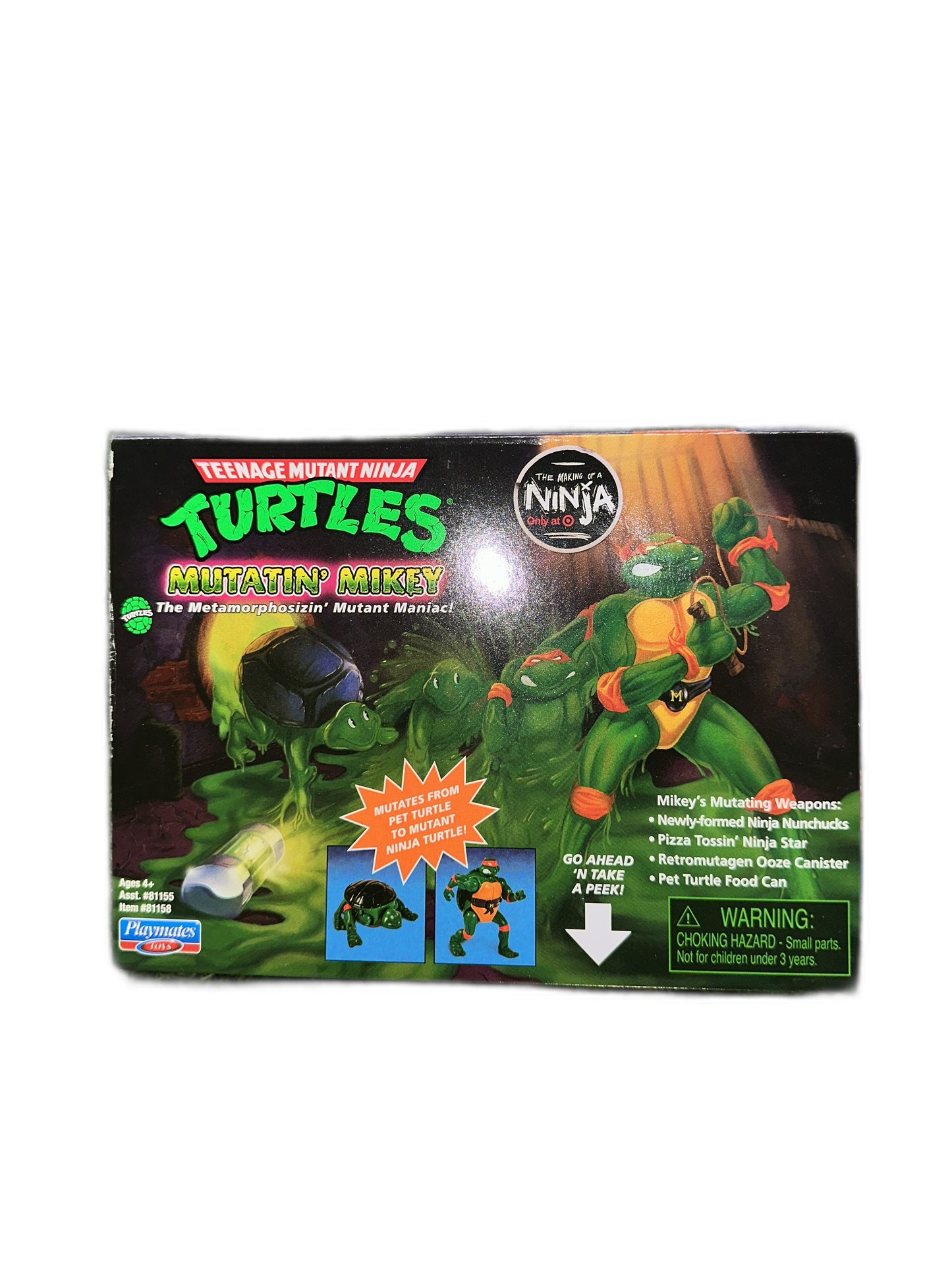 New Tmnt Teenage Mutant Ninja Turtles Mutatin’ Mikey Michelangelo Storage Shell