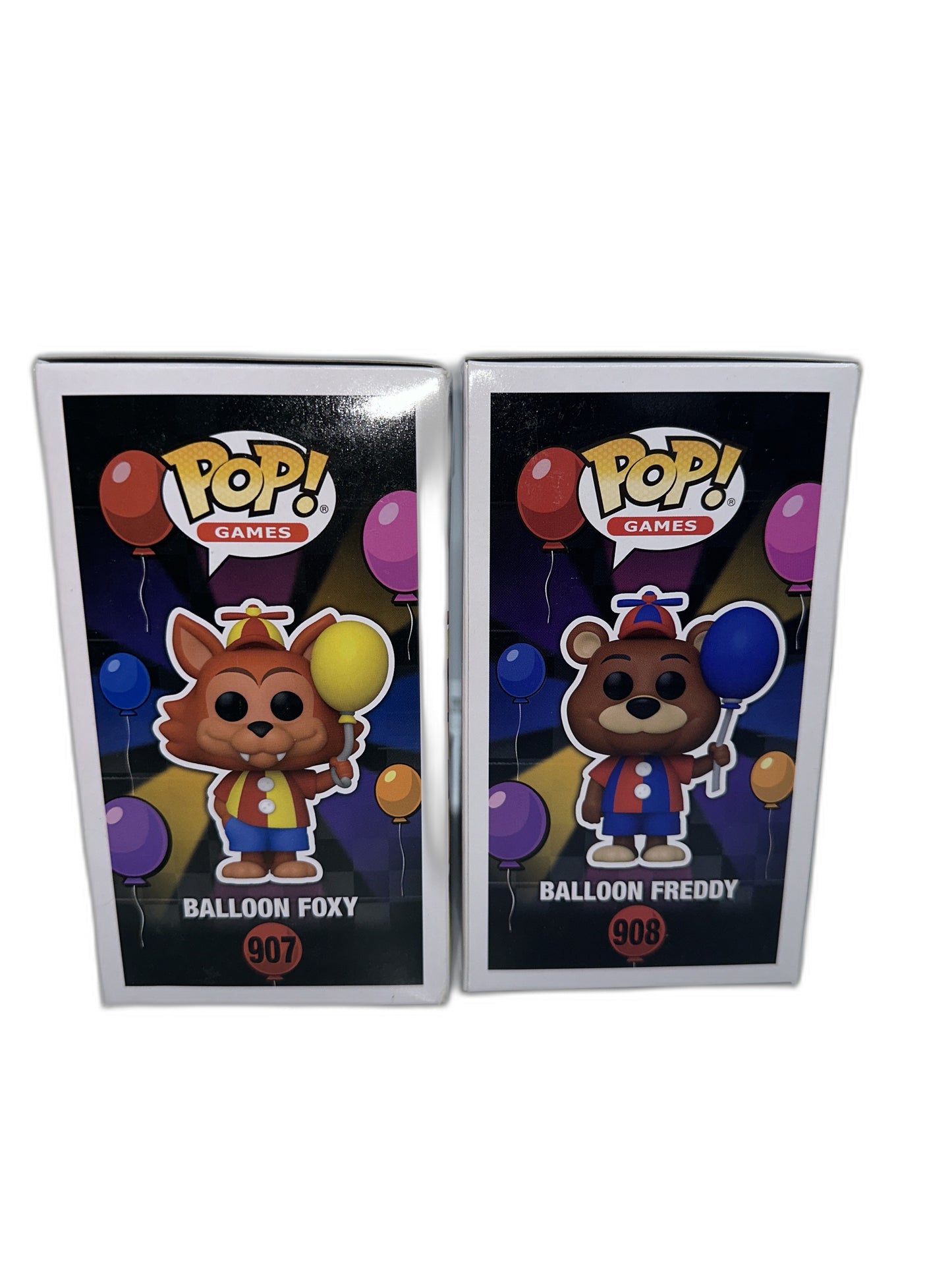 New Lot Of 2 Funko Pop Balloon Freddy + Foxy #908 #907