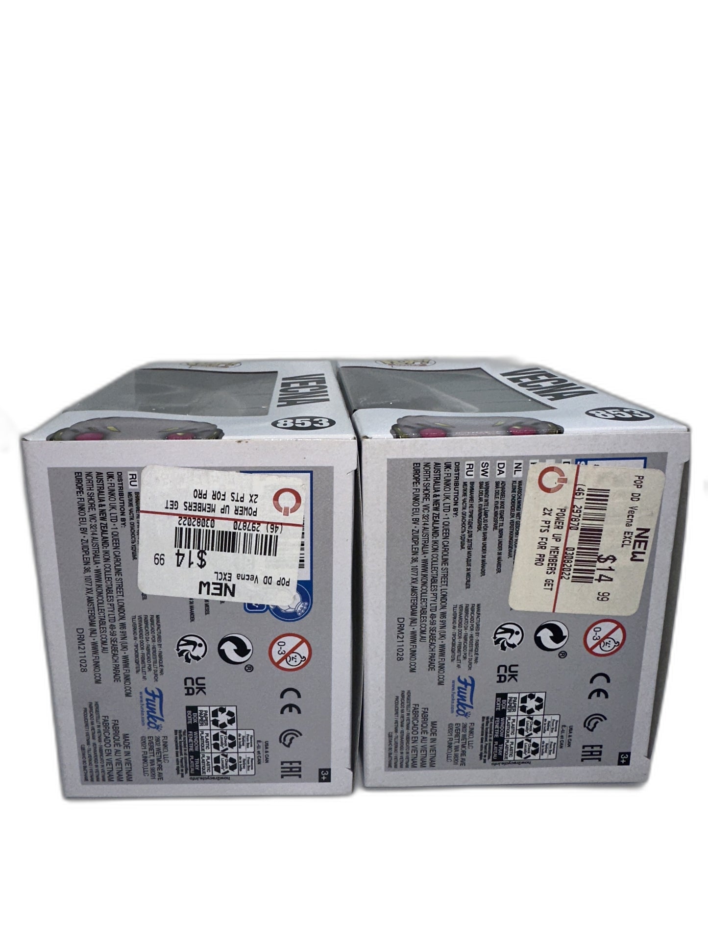 New Lot Of 2 Funko Pop Vecna (Metallic) W/ Dice #853