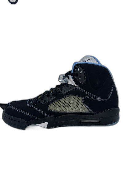 New Air Jordan 5 Retro Black/University Blue -2006 Size 12 Mens 314259041